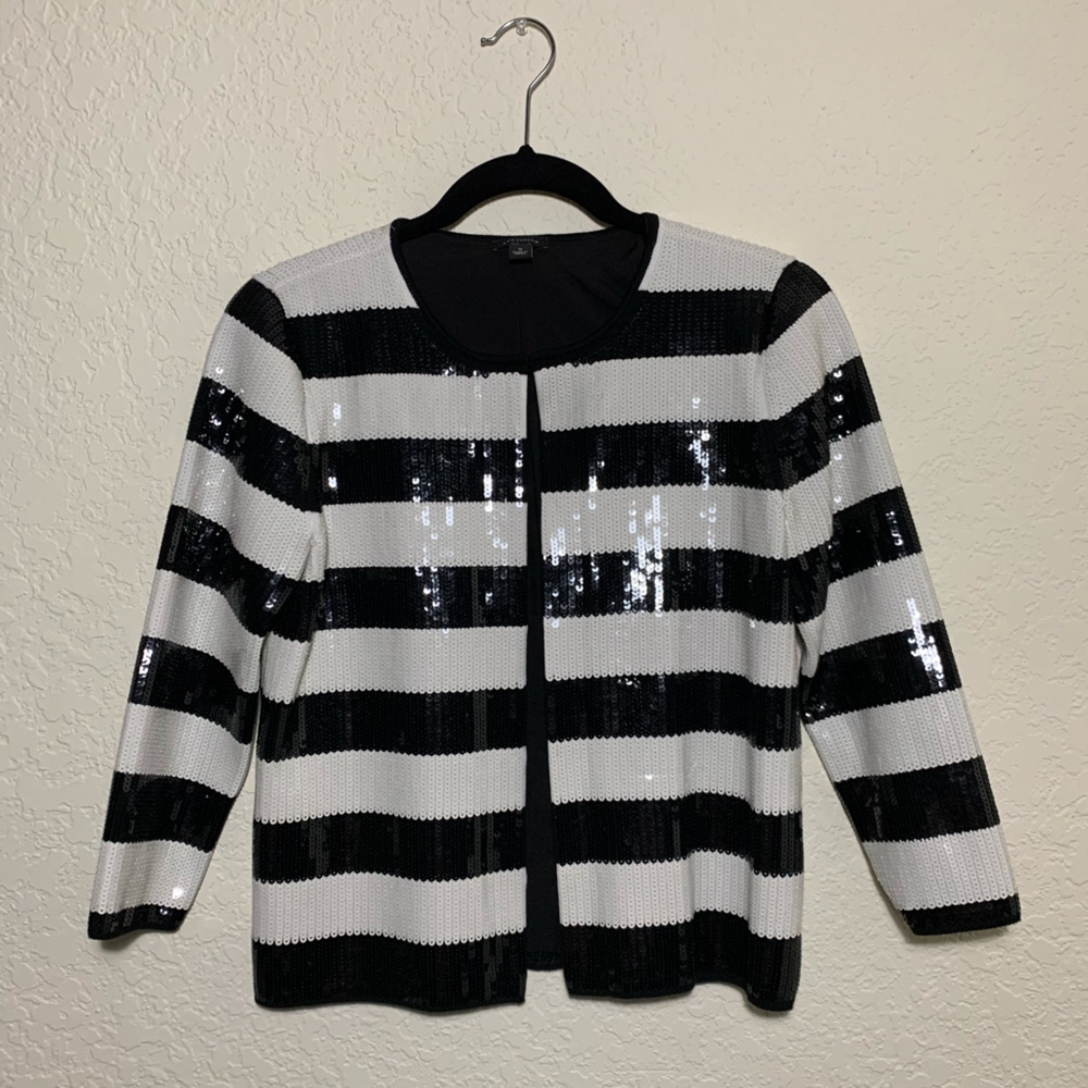 Striped Sequin Jacket